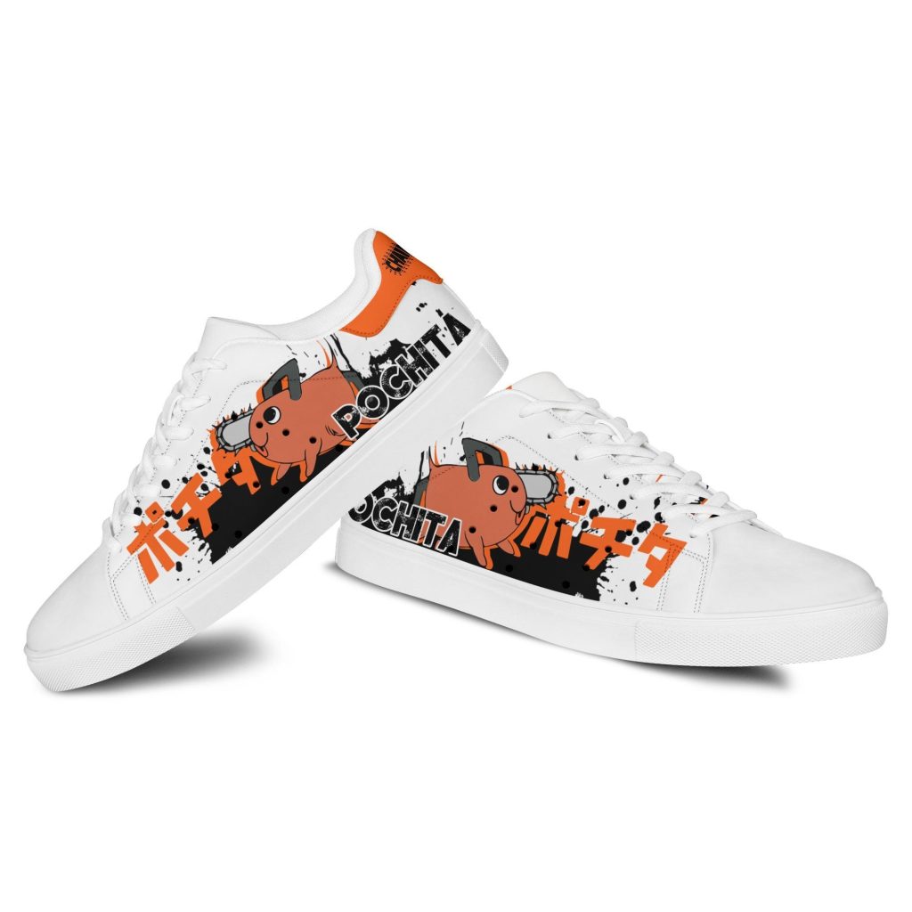 Pochita Skate Sneakers Custom Chainsaw Anime Shoes - Image 3