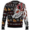 Akis Fox Devil CM Ugly Christmas Sweater FRONT mockup - Chainsaw Man UK Store