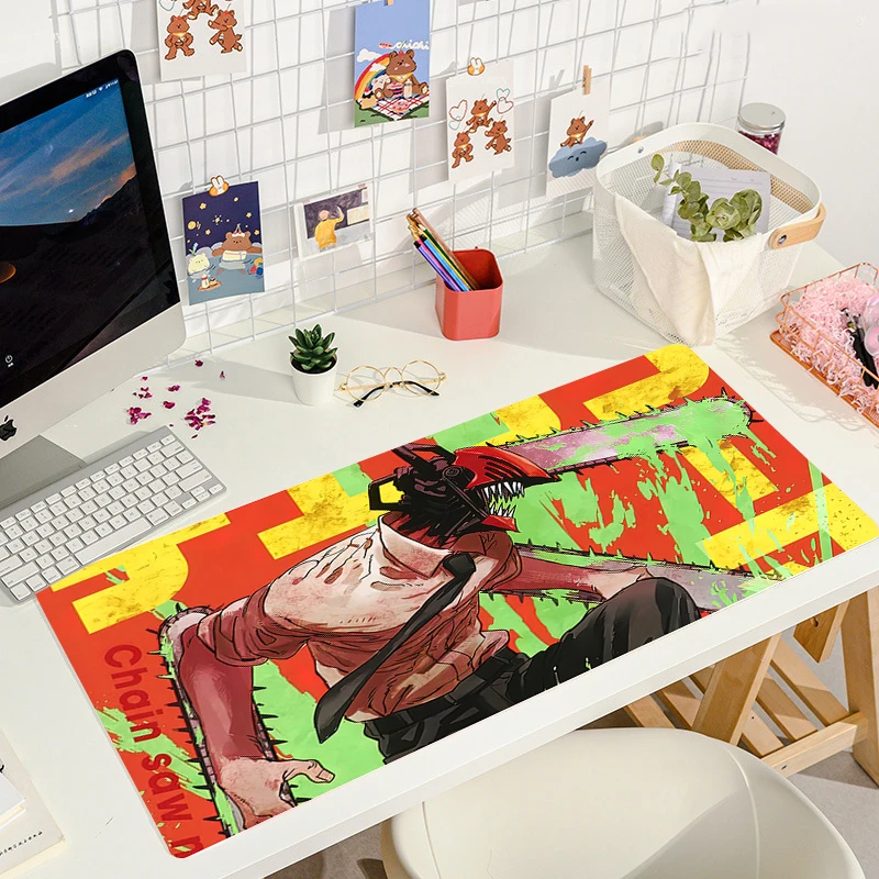Chainsaw Man Mouse Pad Anime Art Game Mousepad Gamer Rubber Computer Accessories Large Gaming Mouse Mat 6 - Chainsaw Man UK Store