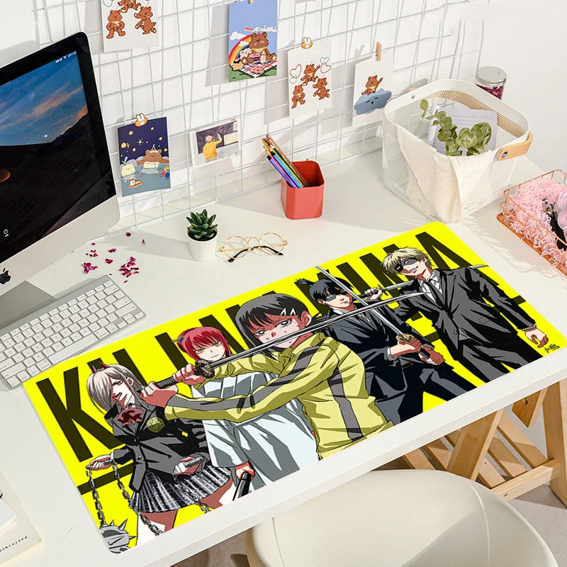 Chainsaw Man Mouse Pad Anime Art Game Mousepad Gamer Rubber Computer Accessories Large Gaming Mouse Mat 7 - Chainsaw Man UK Store