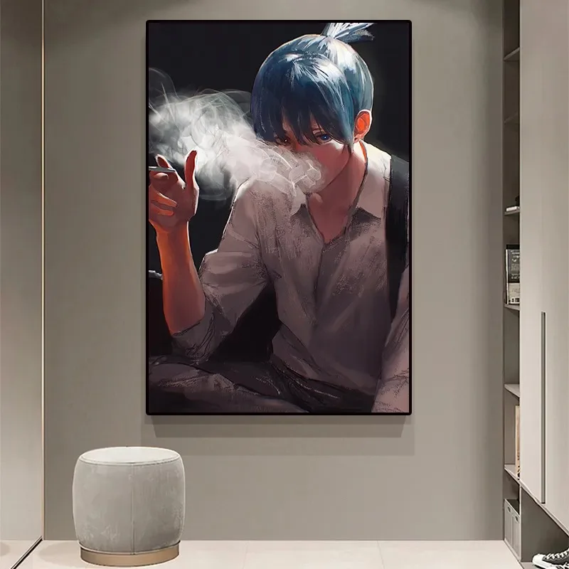 Japan Action Anime Cartoon Chainsaw Man Picture for Kids Room Living Wall Art Decor Home Decoration 10 - Chainsaw Man UK Store